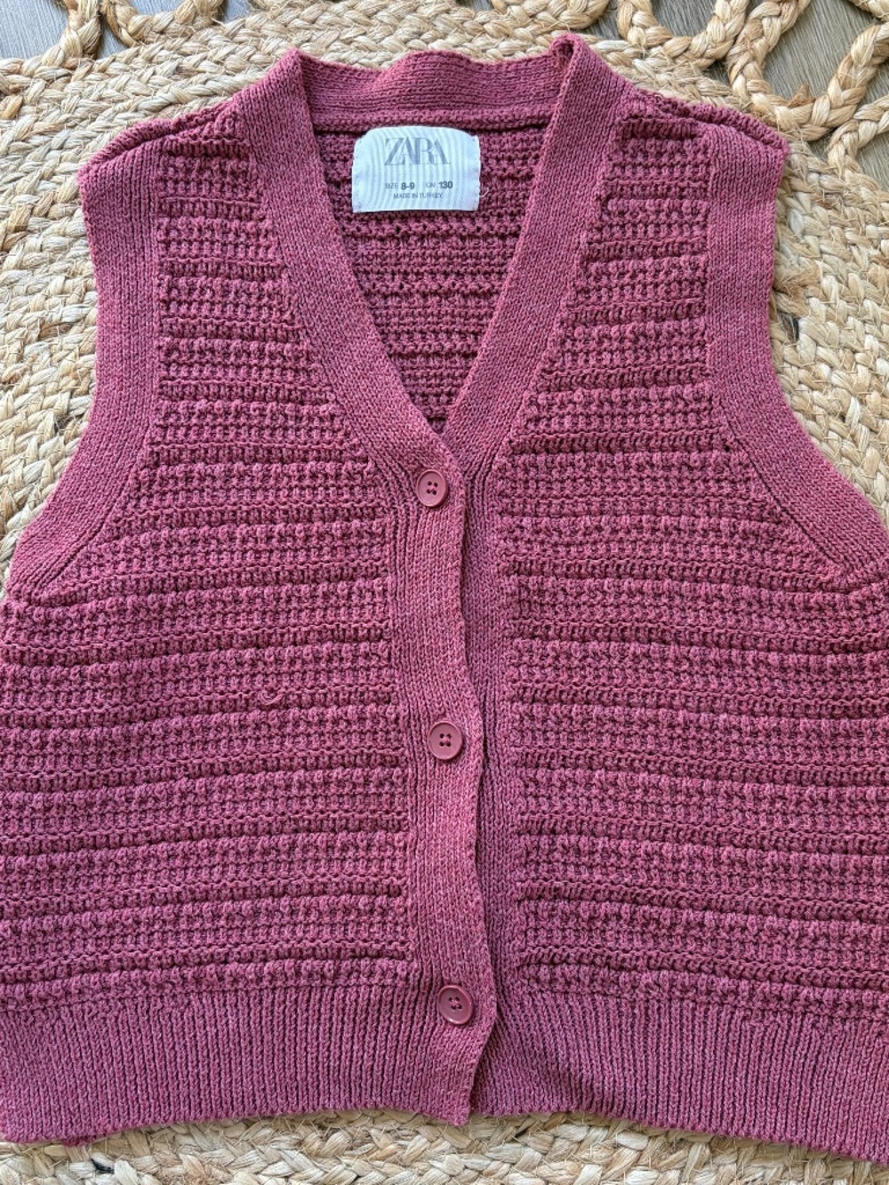 Zara Knitted Vest size 8/9Y
